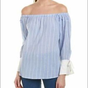 4SI3NNA Off The Shoulder Bell Sleeve Top